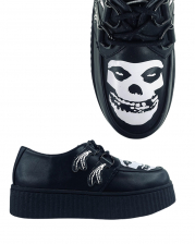 Misfits Skull Black Creepers Shoes 
