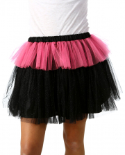 MonStar Glitzer Tüllrock schwarz-pink