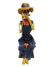 Mundharmonika Spielendes Skelett Animatronic 30cm