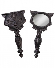 Mystic Hand Mirror With Sacred Cat 22cm 