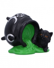 Ooops! Kitten With Overturned Witch Cauldron 8.7cm 