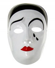 Pierrot Maske PVC 