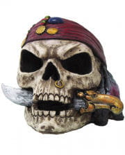 Piraten-Totenkopf mit Dolch