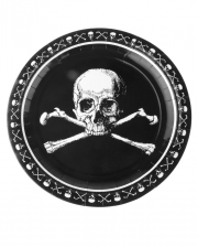 Piraten Totenkopf Pappteller 