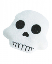 Halloween Plush Emoji White Skull 
