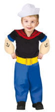 Original Popeye Kleinkinder Kostüm