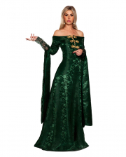 Renaissance Queen Ladies Costume Green 