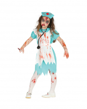 Retro Zombie Nurse Costume For Children 