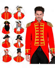 Red Parade Tunic With Epaulettes 