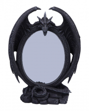 Scaled Reflection Table Mirror With Dragon 29cm 