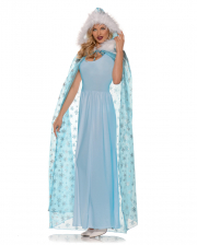 Snow Queen Costume Cape Blue