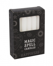 White "Happiness" Magic Candles 12pcs. 