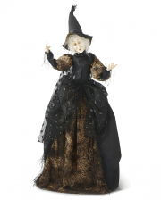 Black Spider Witch With Brocade & Lace 100cm 