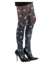 Pantyhose With Skulls Black / White