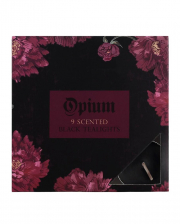 Schwarze Teelichter Opium Parfümiert 9 St. 