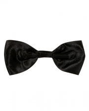 Black bow tie satin