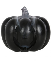Schwarzer Halloween Kürbis Räucherkegelhalter 11cm 