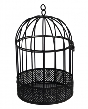 Black Metal Bird Cage 26cm 