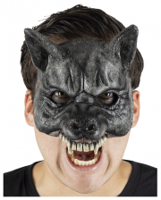 Schwarzer Werwolf Halbmaske 