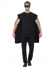 Black Cape With Eye Mask 