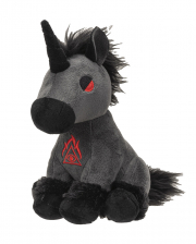 Black Gothic Unicorn Plush 20cm 