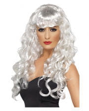 Sirens Curly Wig White 