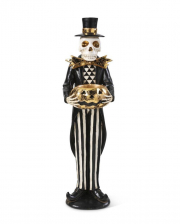 Skeleton Gentleman With Jack O'Lantern Tea Light Holder 