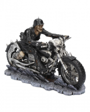Skeleton Biker On Motorcycle 