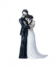 Skeleton Bride And Groom - Bony Embrace 16cm 