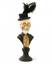 Skeleton Gentleman Bust With LED Eyes 45cm 