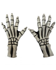 Skelett Handschuhe Ellbogenlang Halloweenkostüm Handschuhe 