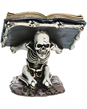 Skelett mit Book of Spells Dekofigur 19,5cm 