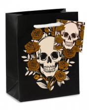 Skulls & Roses Geschenktasche 14x11cm 