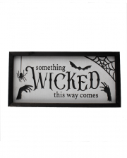 Halloween Wandbild "Something Wicked this Way comes" 40cm 