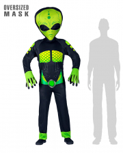 Space Alien Overall With Giant Mask 