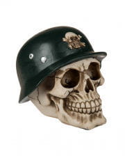 Money Box Skull With Military Helmet