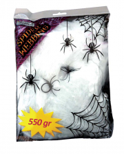 Spinnweben 550g mit 4 Spinnen 