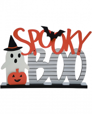 Spooky Boo Ghost Decorative Sign Stand Up 34cm 