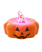 Spooky Pumpkin LED Tea Light 7cm 