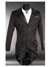 Steampunk Brokat Jacket mit Schwalbenschwanz