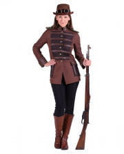 Steampunk ladies jacket brown 