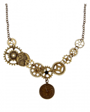 Steampunk Cogwheel Chain As Costume Accessory 