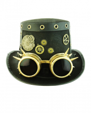 Steampunk Zylinder mit Fliegerbrille 