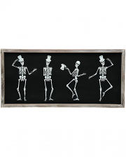 Tanzende Skelette Wandbild 20cm 