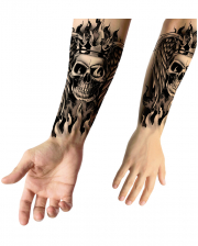 Temporary Skull Rocker Tattoo To Stick On 