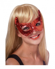 Devils eye mask with sequins 