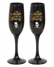 "Til Death Do Us Party" Champagne Glass Set 