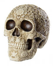 Skull With Flower Design 