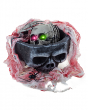Halloween Skull Door Wreath With LED Eyes for 🎃