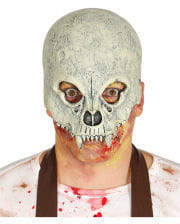 Totenschädel Halbmaske für Halloween 